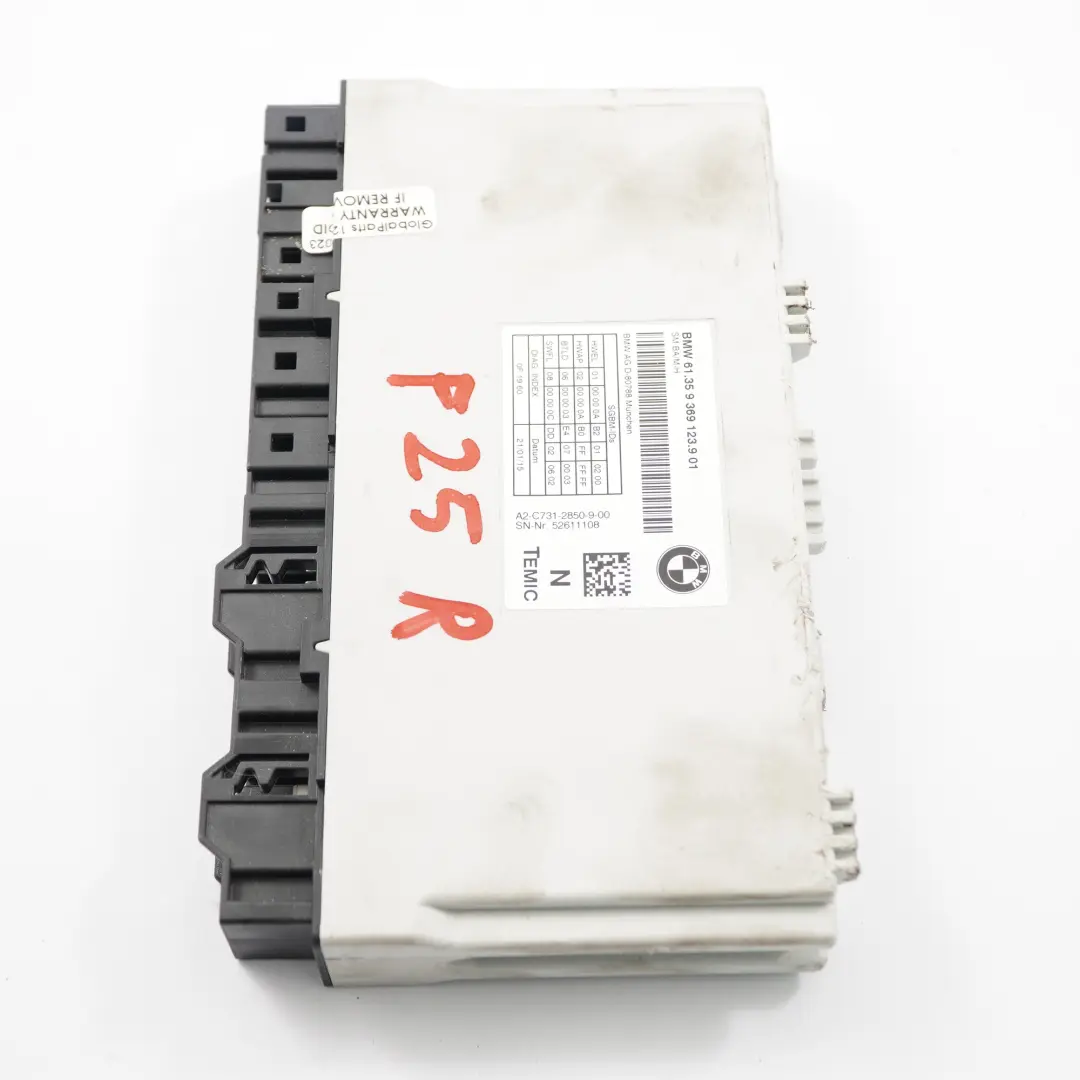 BMW X3 F25 Modulo Unità Controllo Sedile Anteriore ECU Sinistra Destra - SKU 9369123 - Numero di parte 9369123