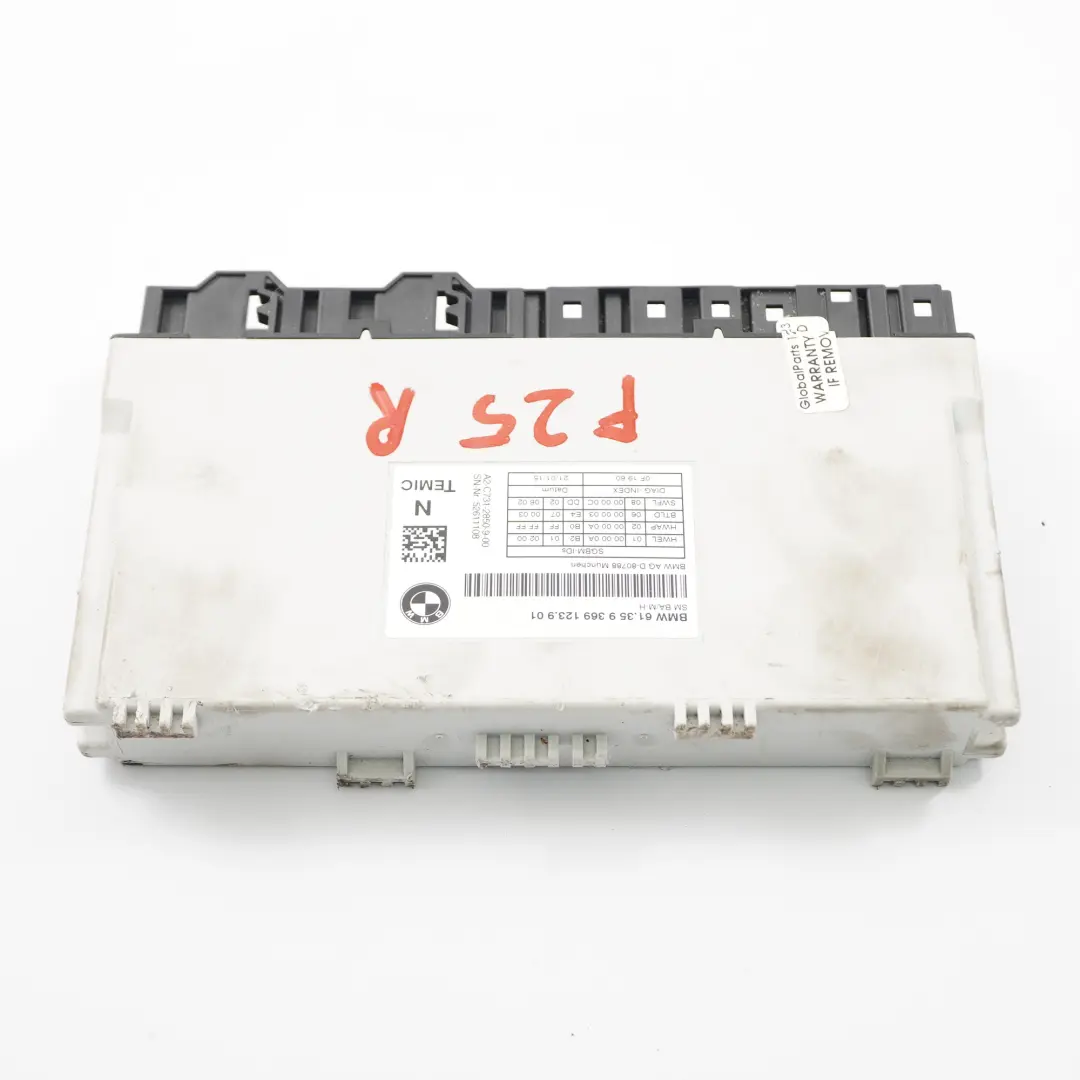 BMW X3 F25 Front Seat Control Unit Module ECU Left Right N/O/S - SKU 9369123 - Part number 9369123