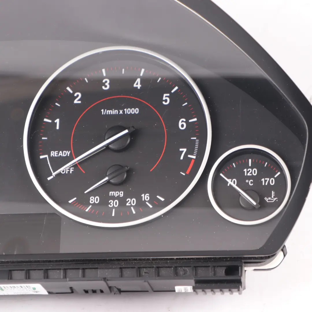 Instrument Cluster BMW F30 F34 Sport Line Petrol Speedometer RPM Manual to with Part number 6805222 Instrument Cluster BMW F30 F34 Sport Line Petrol Speedometer RPM Manual - SKU 9371044 - Part number 6805222