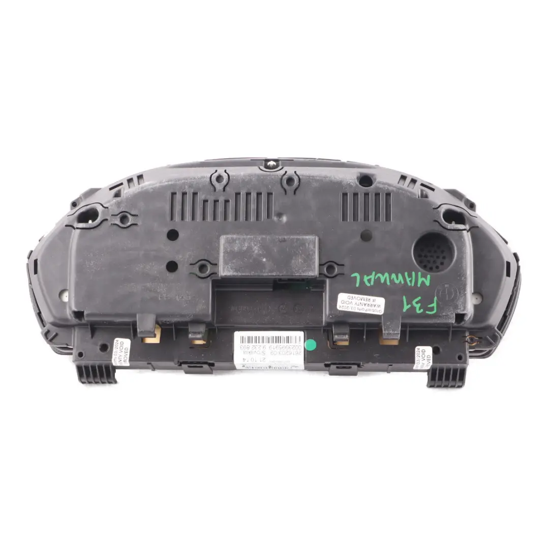  Instrument Cluster BMW F30 F34 Sport Line Petrol Speedometer RPM Manual 9371044 - SKU RHD-9371044 - Part number 6805222