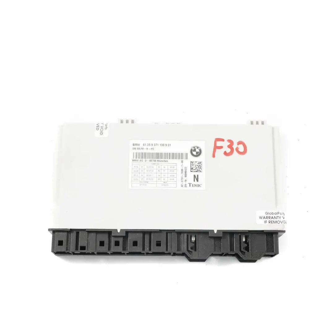 Seat Control Unit BMW F30 Seat Module Unit Controller ECU - SKU 9371130 - Part number 9371130