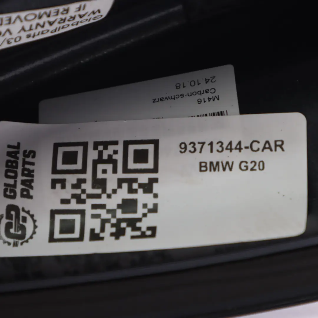 Obudowa Anteny Dachowej Płetwa Czarna do BMW G20 G21 G30 G11 o numerze 9371344 BMW G20 G21 G30 G11 Obudowa Anteny Dachowej Płetwa Czarna - SKU 9371344-CAR - Numer Części 9371344