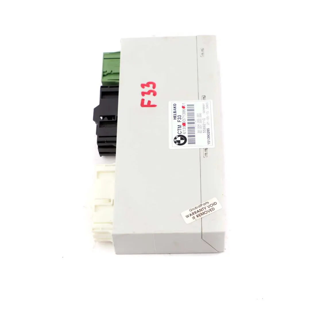 BMW F33 F83 M4 Module de capote CTM Unit - SKU 9371386 - Numéro de pièce 9371386