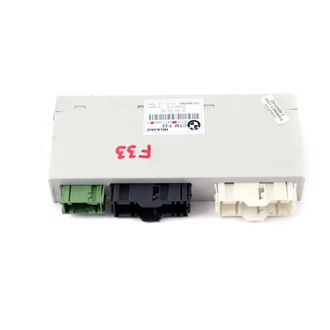 BMW F33 F83 M4 Module de capote CTM Unit - SKU 9371386 - Numéro de pièce 9371386