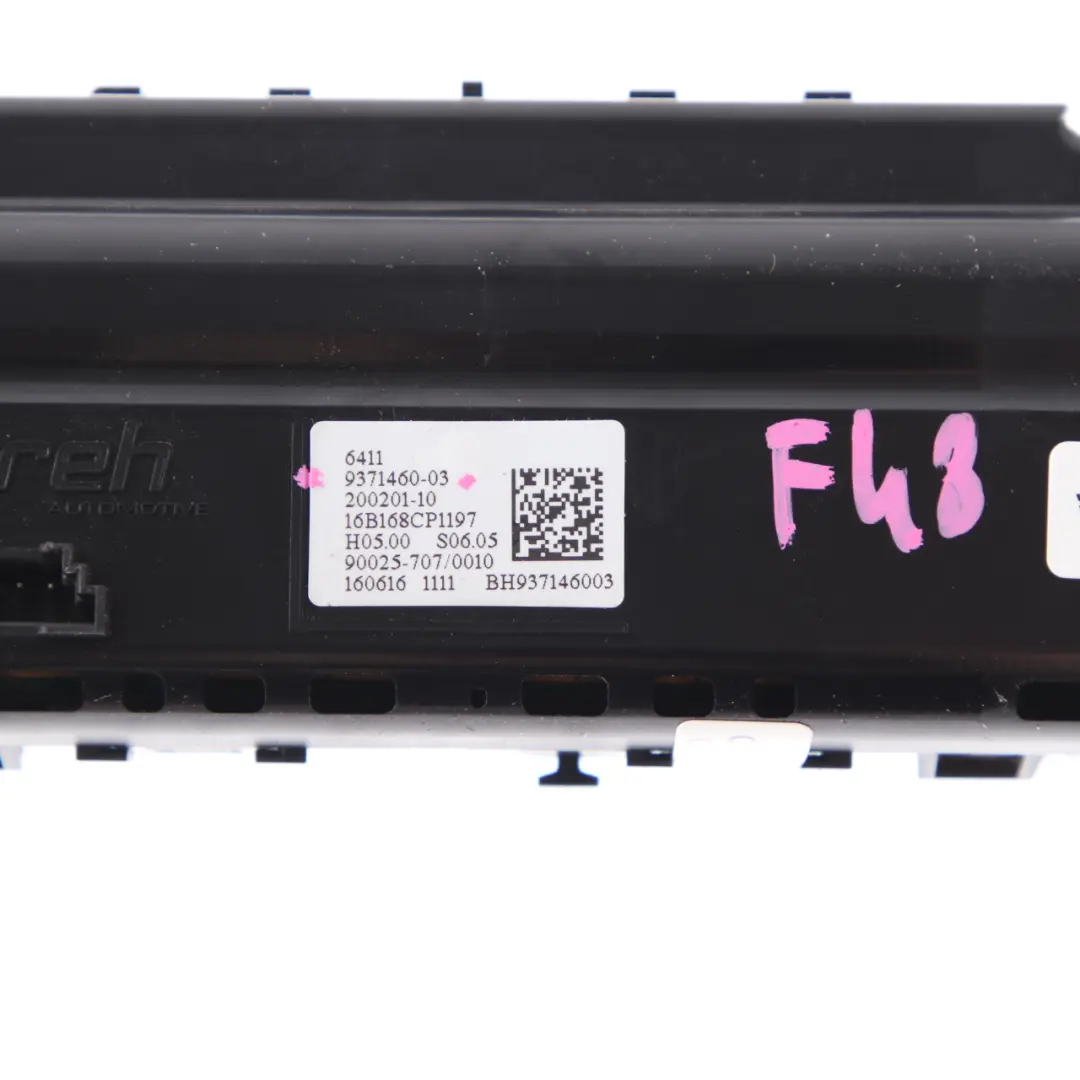 Panel Aire Acondicionado A/C Climatizador Automático para BMW X1 F48 X2 F39 con número de pieza 9371460 BMW X1 F48 X2 F39 Panel Aire Acondicionado A/C Climatizador Automático - SKU 9371460 - Número de pieza 9371460