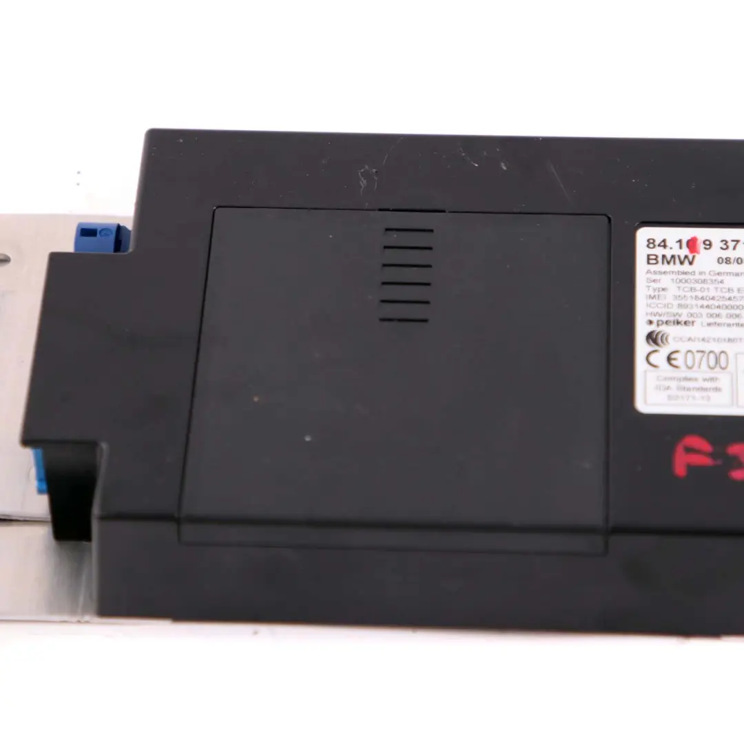 Bluetooth Teleservices GPS Telematics Module to BMW F20 F21 F30 F31 with Part number 9371789 BMW F20 F21 F30 F31 Bluetooth Teleservices GPS Telematics Module - SKU 9371789 - Part number 9371789