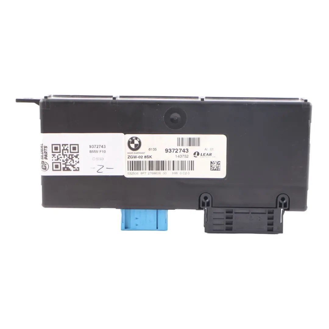  Central Gateway BMW F01 F06 F10 LCI Module ECU Control Unit - SKU 9372743 - Part number 9372743