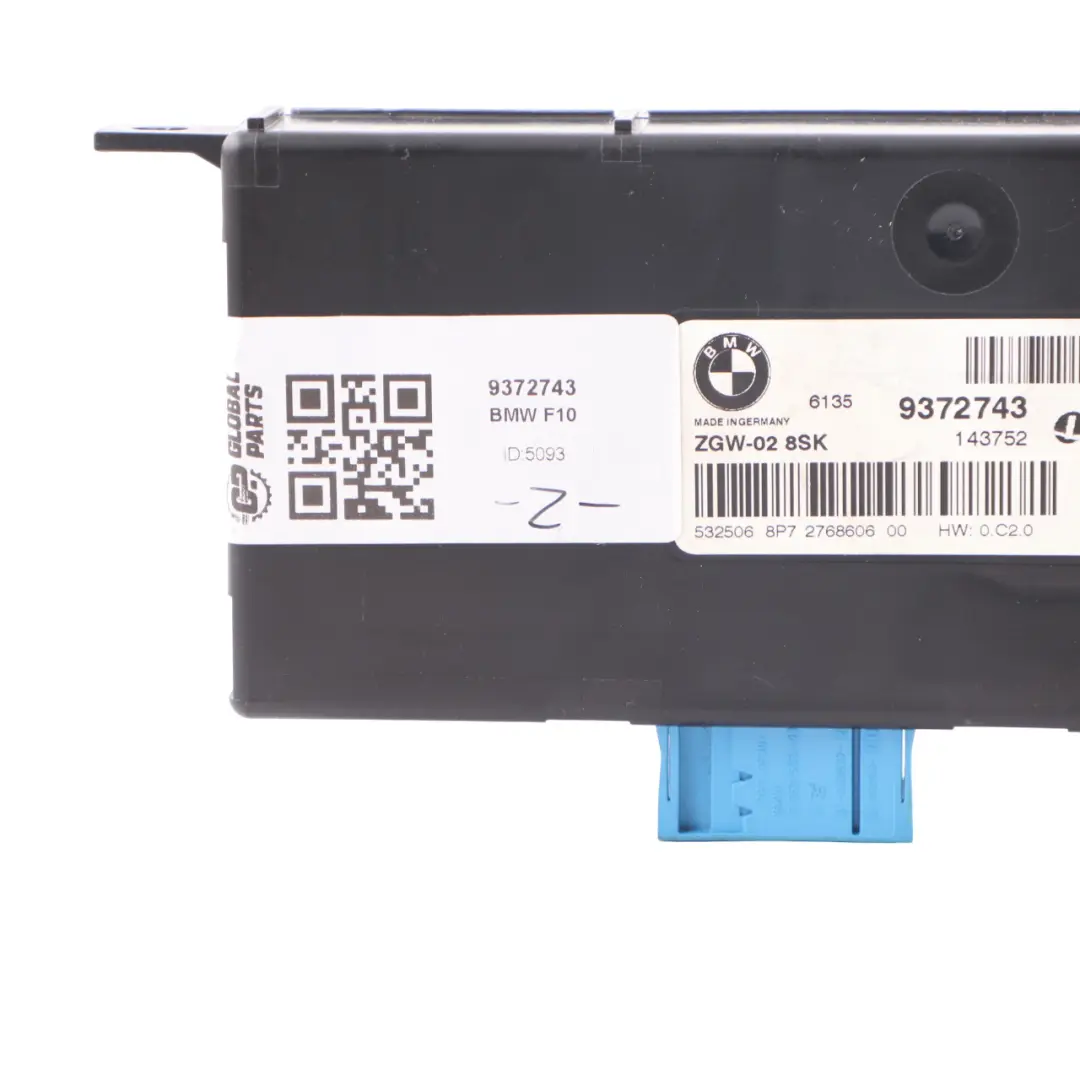 Zentrales Gateway Modul LEAR ZGW-02 9291449 für BMW F01 LCI mit Teilenummer 9372743 BMW F01 LCI Zentrales Gateway Modul LEAR ZGW-02 9291449 - SKU 9372743 - Teilenummer 9372743