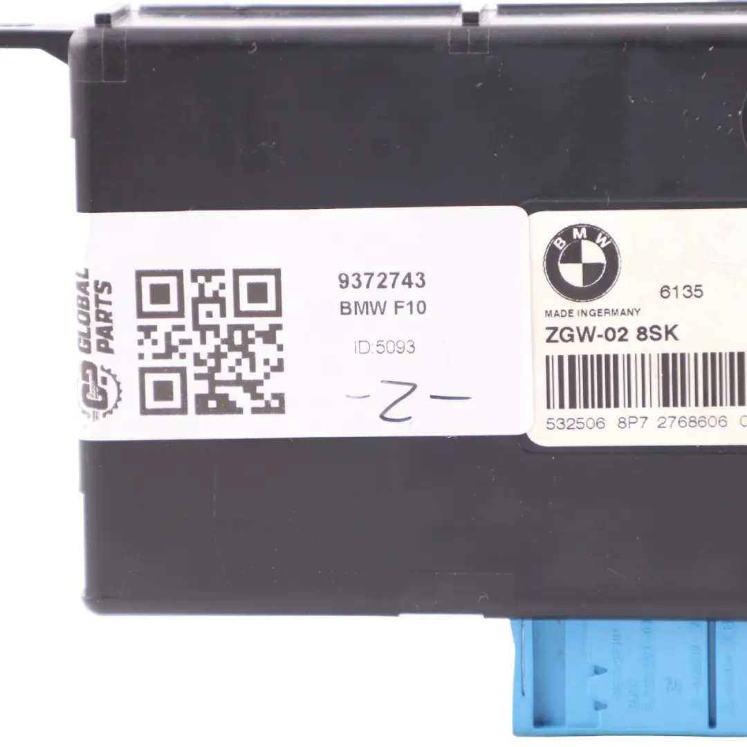 BMW F01 LCI Zentrales Gateway Modul LEAR ZGW-02 9291449 - SKU 9372743 - Teilenummer 9372743