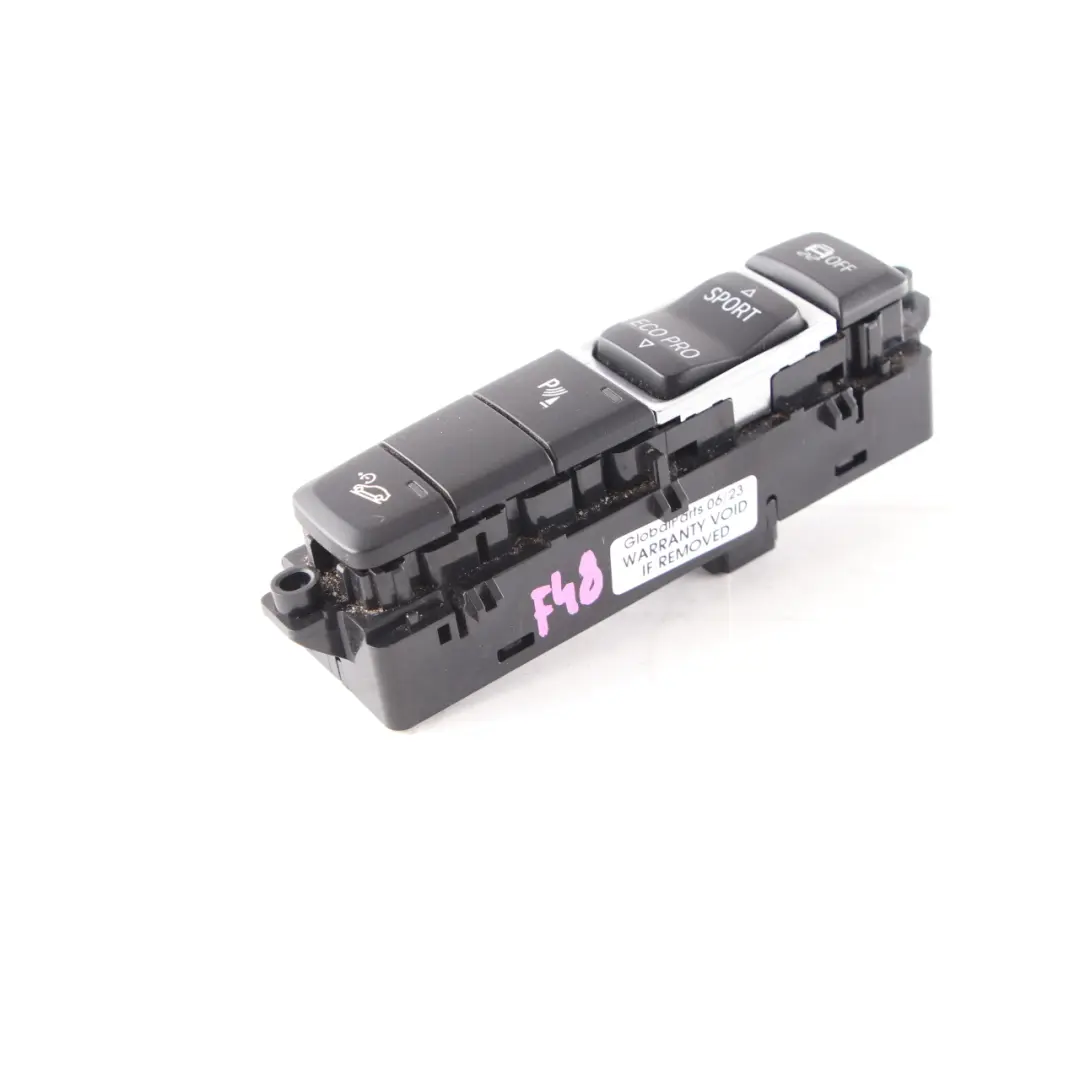 BMW X1 F48 Consola Central Panel Control Interruptor PDC Modo conducción Botón - SKU 9374834 - Número de pieza 9374834