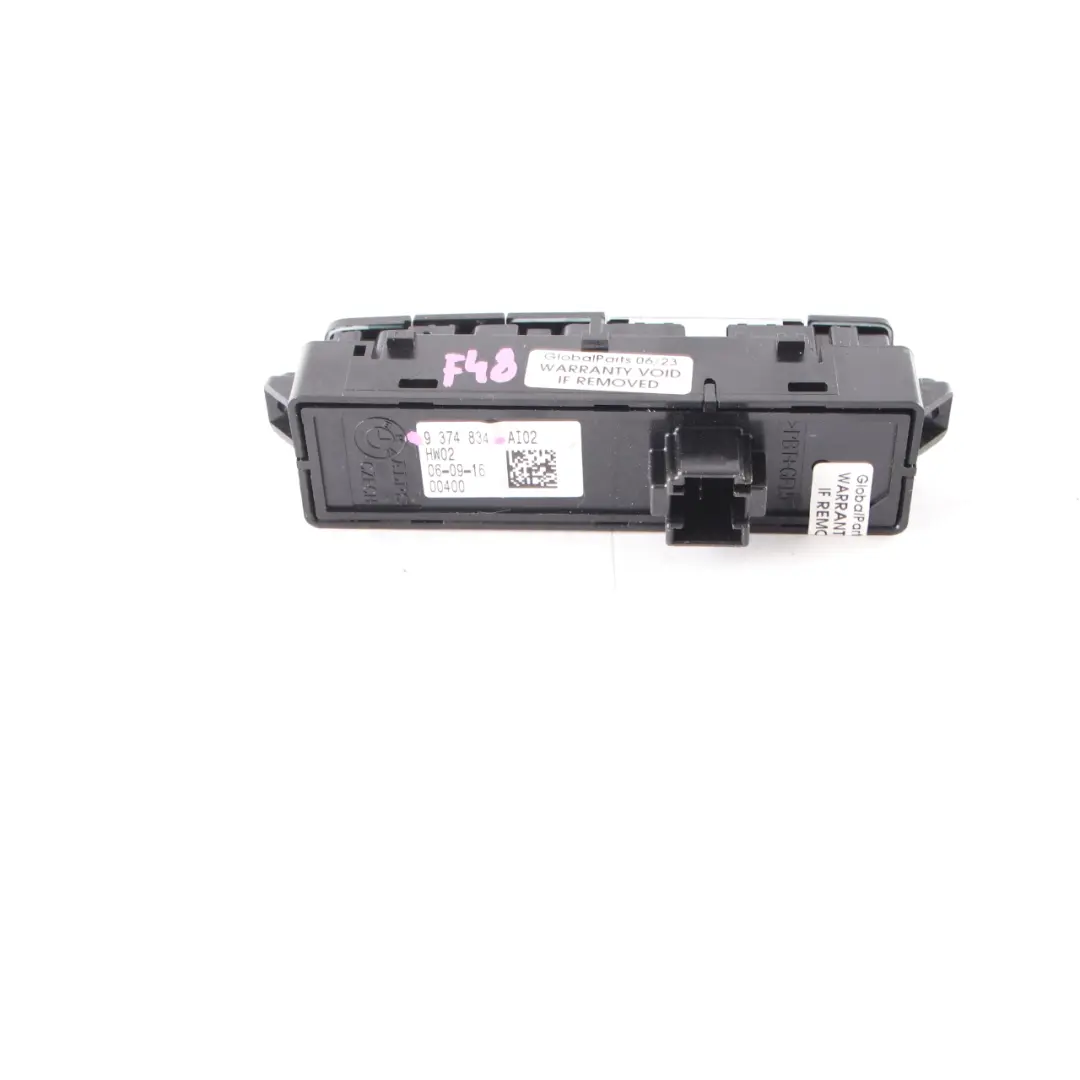 BMW X1 F48 Consola Central Panel Control Interruptor PDC Modo conducción Botón - SKU 9374834 - Número de pieza 9374834