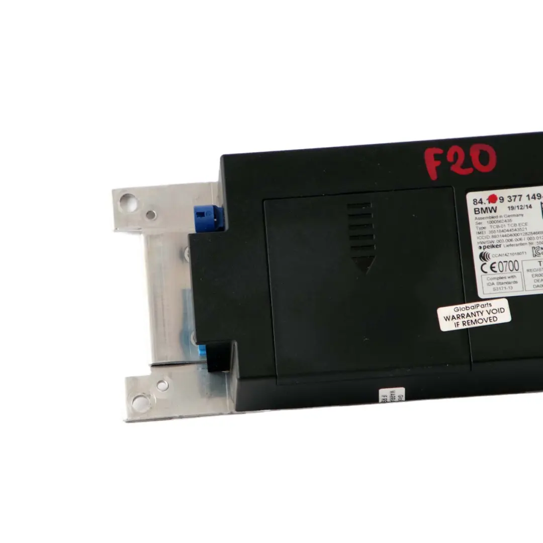 Unidad de Control Telemático Módulo para BMW Serie 1 3 F20 F21 F30 F31 con número de pieza 9377149 BMW Serie 1 3 F20 F21 F30 F31 Unidad de Control Telemático Módulo - SKU 9377149 - Número de pieza 9377149