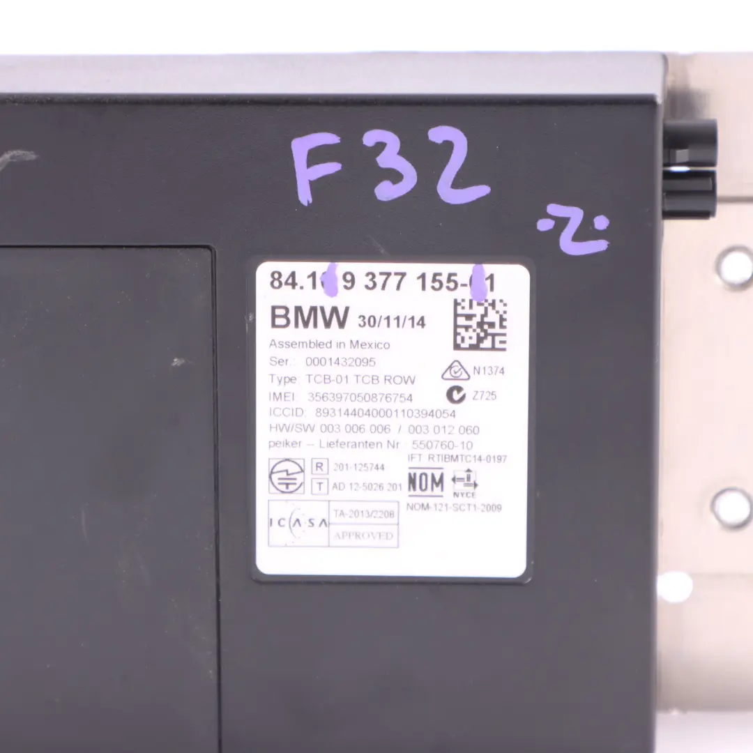 Telematik Modul Bluetooth Steuergerät für BMW F20 F23 F34 F82 mit Teilenummer 9377155 BMW F20 F23 F34 F82 Telematik Modul Bluetooth Steuergerät - SKU 9377155 - Teilenummer 9377155