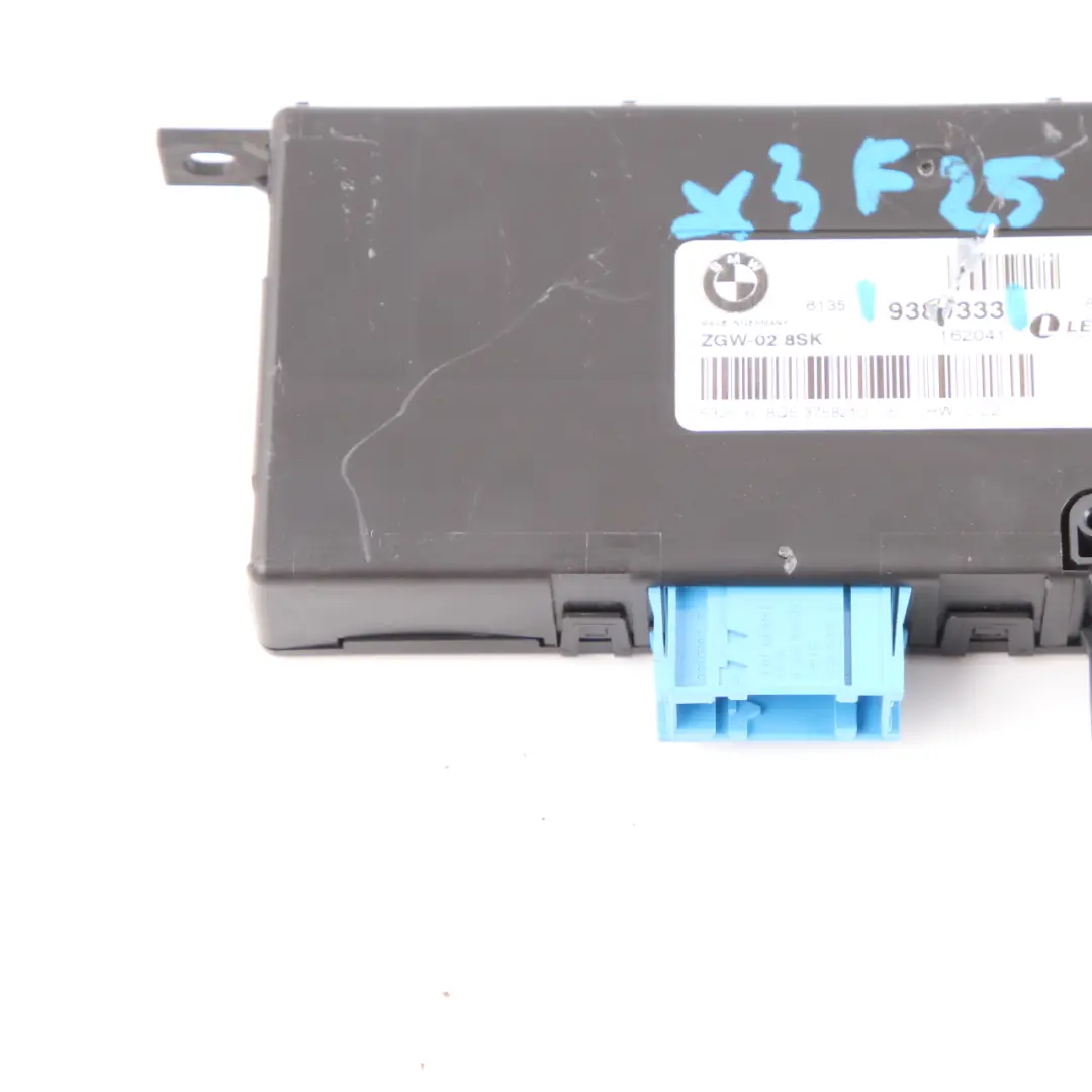 Central Gateway Modul Steuer Gerät Lear ZGW-02 8SK für BMW X3 F25 mit Teilenummer 9380333 BMW X3 F25 Central Gateway Modul Steuer Gerät Lear ZGW-02 8SK - SKU 9380333 - Teilenummer 9380333