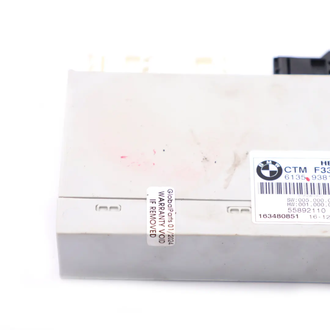 Faltdach ECU Modul Steuergerät CTM für BMW F33 F83 M4 Cabrio mit Teilenummer 9381020 BMW F33 F83 M4 Cabrio Faltdach ECU Modul Steuergerät CTM - SKU 9381020 - Teilenummer 9381020