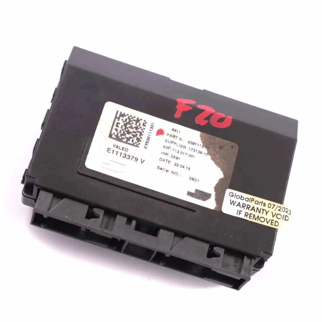  Klimamodul BMW F20 F30 F31 Mini F55 F56 Klimaanlage A/C Einheit - SKU 9381113 - Teilenummer 9381113