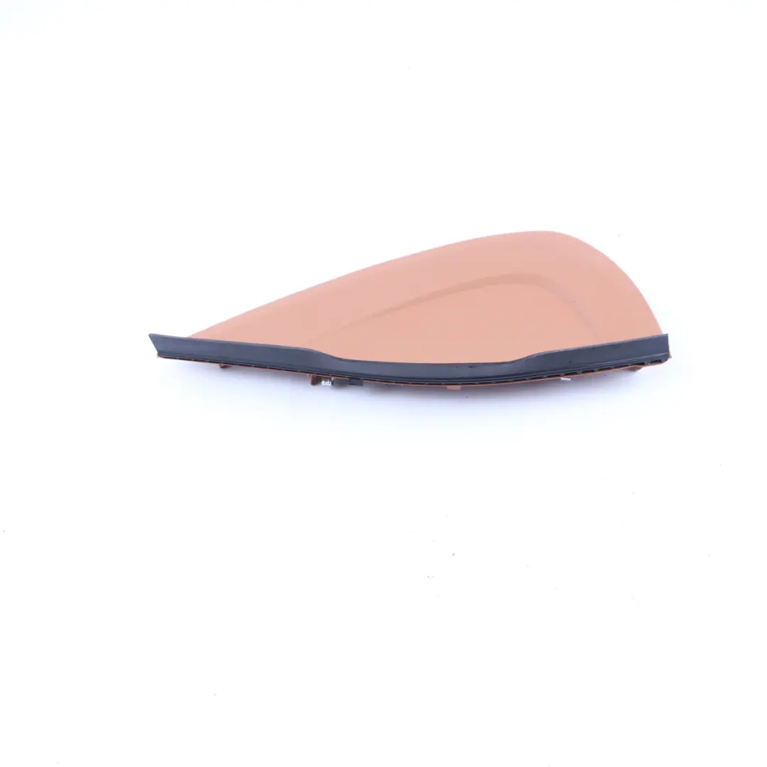 Dashboard Side Cover Front Right O/S Panel Trim Cognac Brown to BMW G11 with Part number 9381386 BMW G11 Dashboard Side Cover Front Right O/S Panel Trim Cognac Brown - SKU rhd-9381386 - Part number 9381386