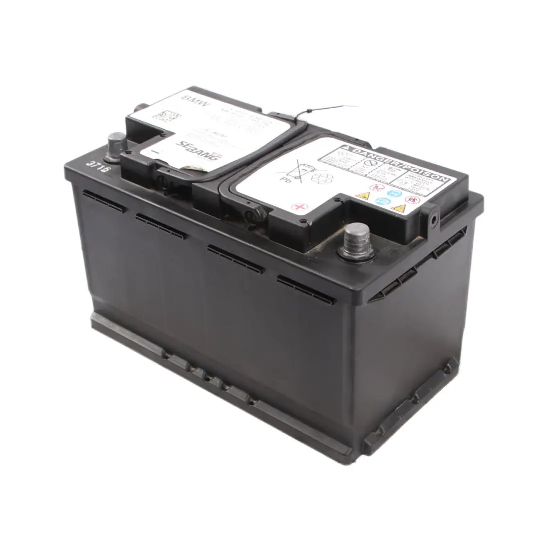 BMW SEBANG AGM 12V Accumulator Battery 80Ah 800A 7555718 - SKU 9381775 - Part number 9381775