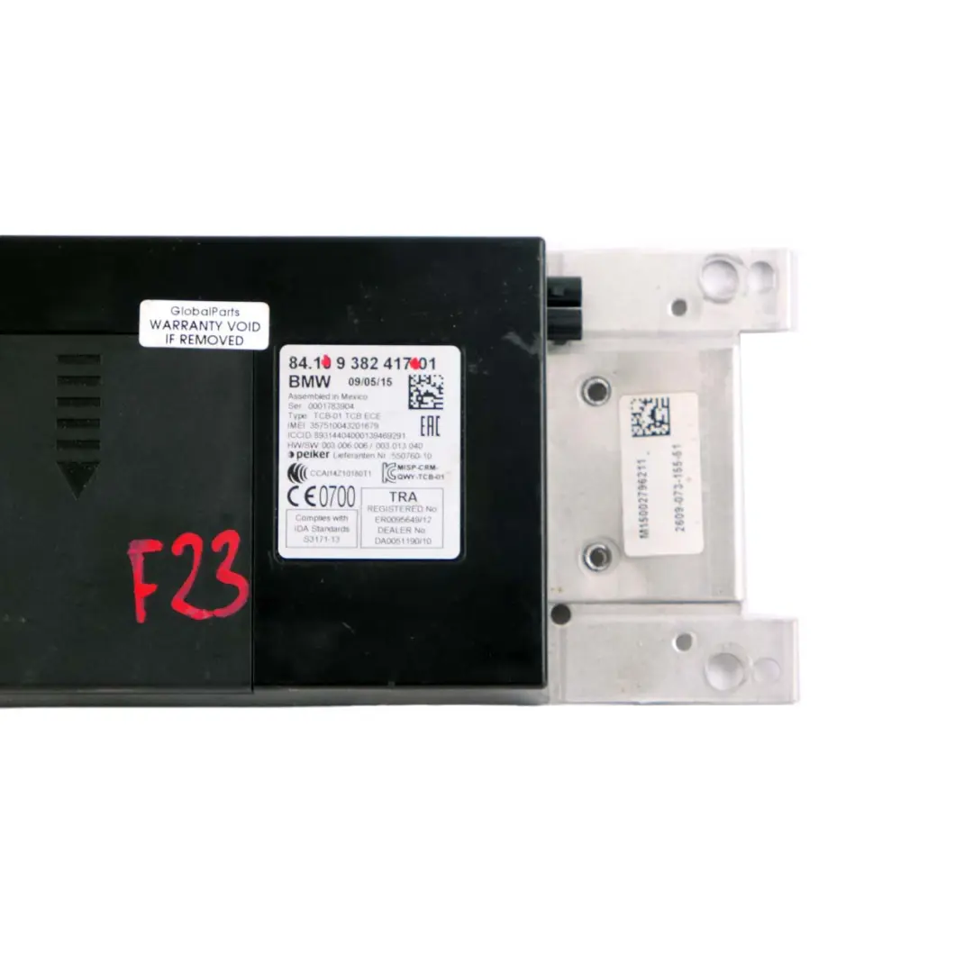 Bluetooth Teleservices GPS Telematik Modul für BMW F10 F20 F23 F30 mit Teilenummer 9382417 BMW F10 F20 F23 F30 Bluetooth Teleservices GPS Telematik Modul - SKU 9382417 - Teilenummer 9382417