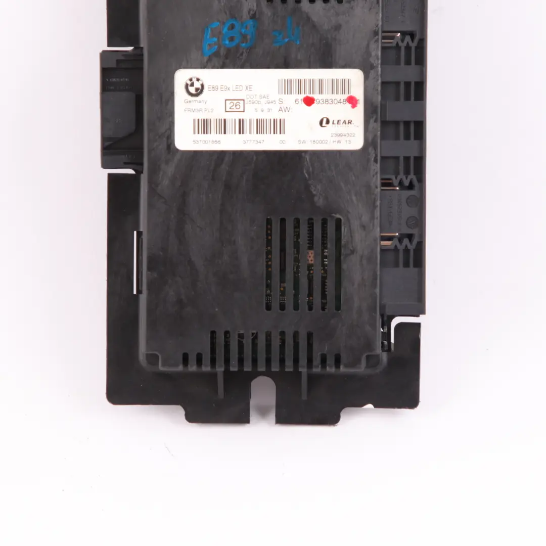 Footwell Light Control Unit Module ECU LED XE Lear FRM3R PL2 to BMW Z4 E89 with Part number 9383048 BMW Z4 E89 Footwell Light Control Unit Module ECU LED XE Lear FRM3R PL2 - SKU 9383048 - Part number 9383048