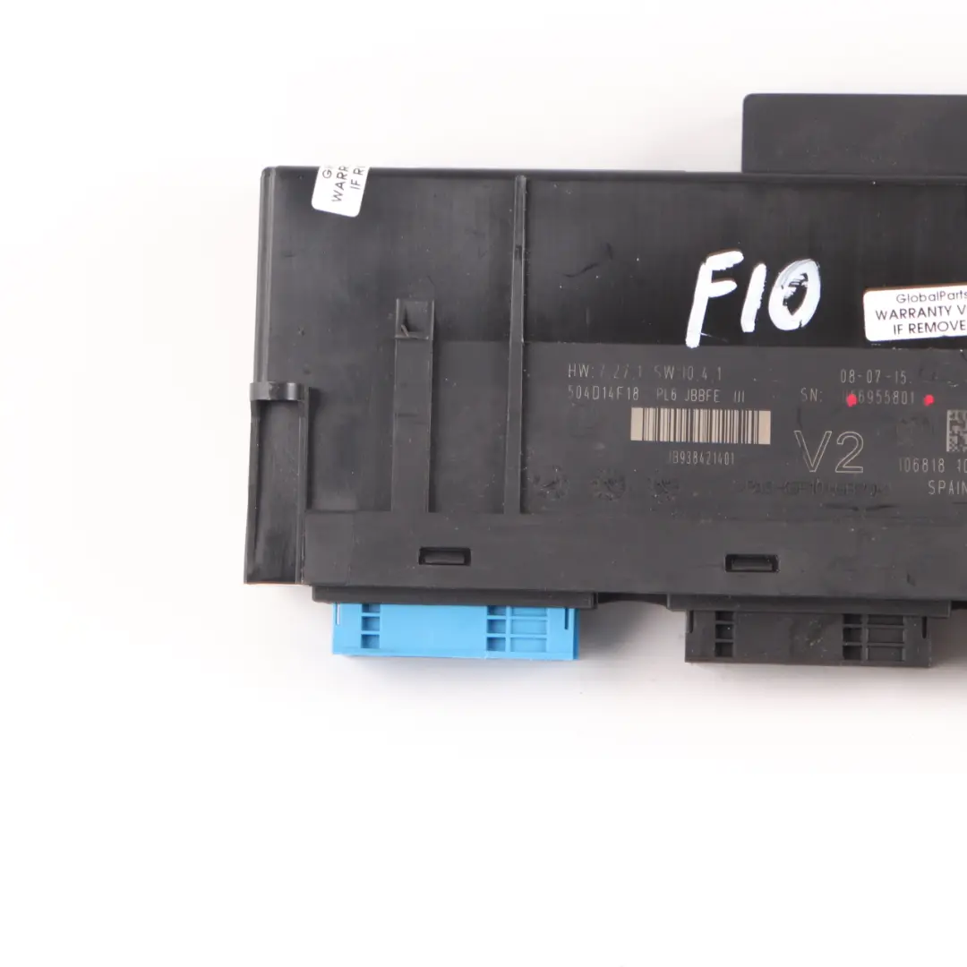BMW F10 ECU Module de contrôle de la carrosserie V2 PL6 JBBFE III - SKU 9384214 - Numéro de pièce 9384214
