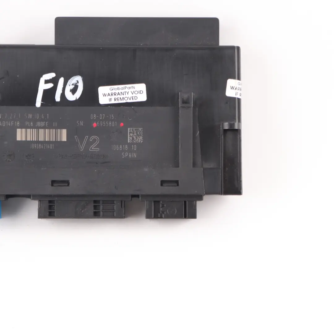 BMW F10 ECU Modulo di controllo del corpo V2 PL6 JBBFE III Scatola di giunzione - SKU 9384214 - Numero di parte 9384214