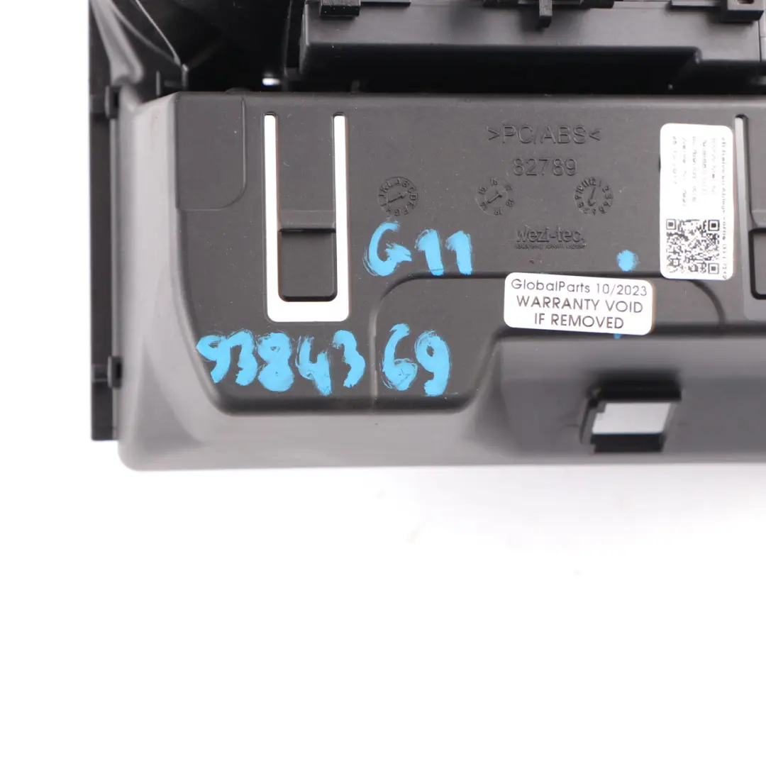Centre Console Cup Holder Storage Compartment Tray to BMW G11 with Part number 9384369 BMW G11 Centre Console Cup Holder Storage Compartment Tray - SKU 9384369 - Part number 9384369