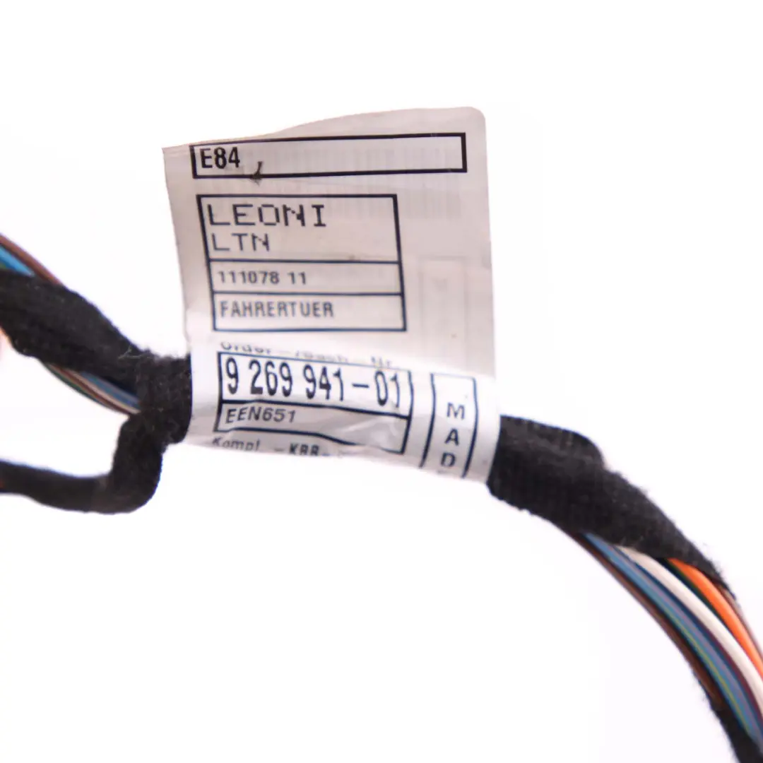 BMW X1 E84 Kit Cavi Cavo Cablaggio Lato Conducente Frontale Cavo 9233551 - SKU 9384571 - Numero di parte 9384571