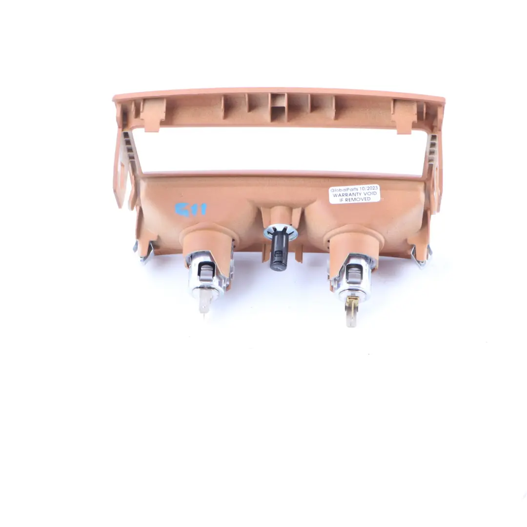 Centre Console Lighter Socket Trim Cover Cognac Brown 105599959C to BMW G11 Rear with Part number 9384711 BMW G11 Rear Centre Console Lighter Socket Trim Cover Cognac Brown 105599959C - SKU 9384711-2 - Part number 9384711