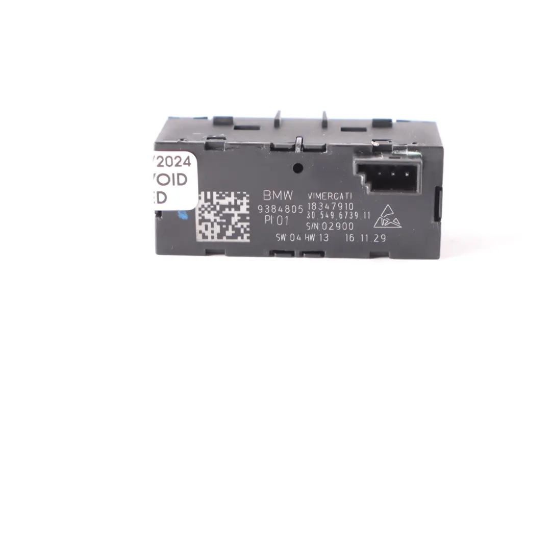 BMW F10 F30 F32 F36 Bouton commutation sièges chauffants arrière gauche - SKU 9384805 - Numéro de pièce 9384805