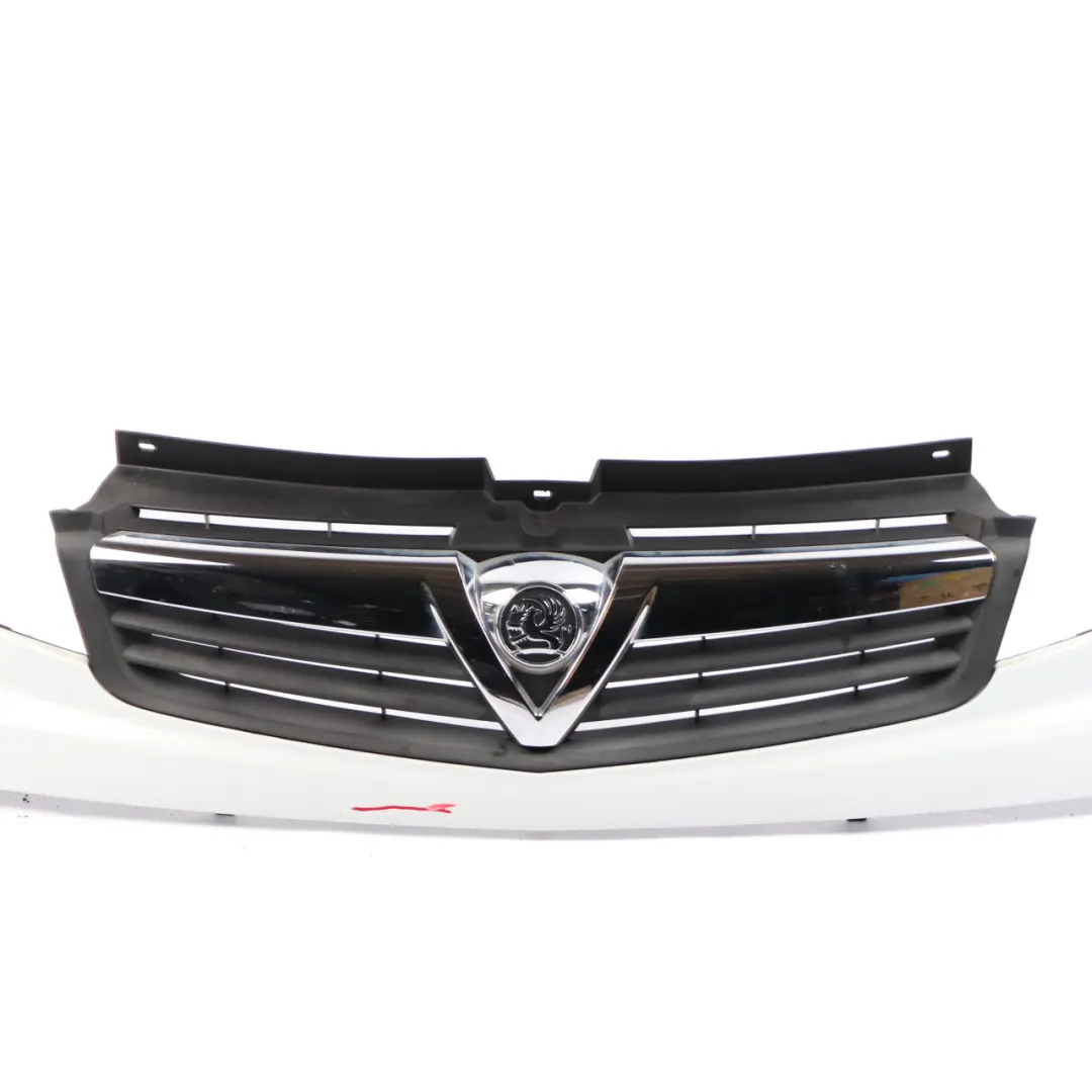Front Grille Upper Air Grille Trim Panel Cover Icy White - 389 to Vauxhall Vivaro A with Part number 93856149 Vauxhall Vivaro A Front Grille Upper Air Grille Trim Panel Cover Icy White - 389 - SKU 93856149-ICW - Part number 93856149