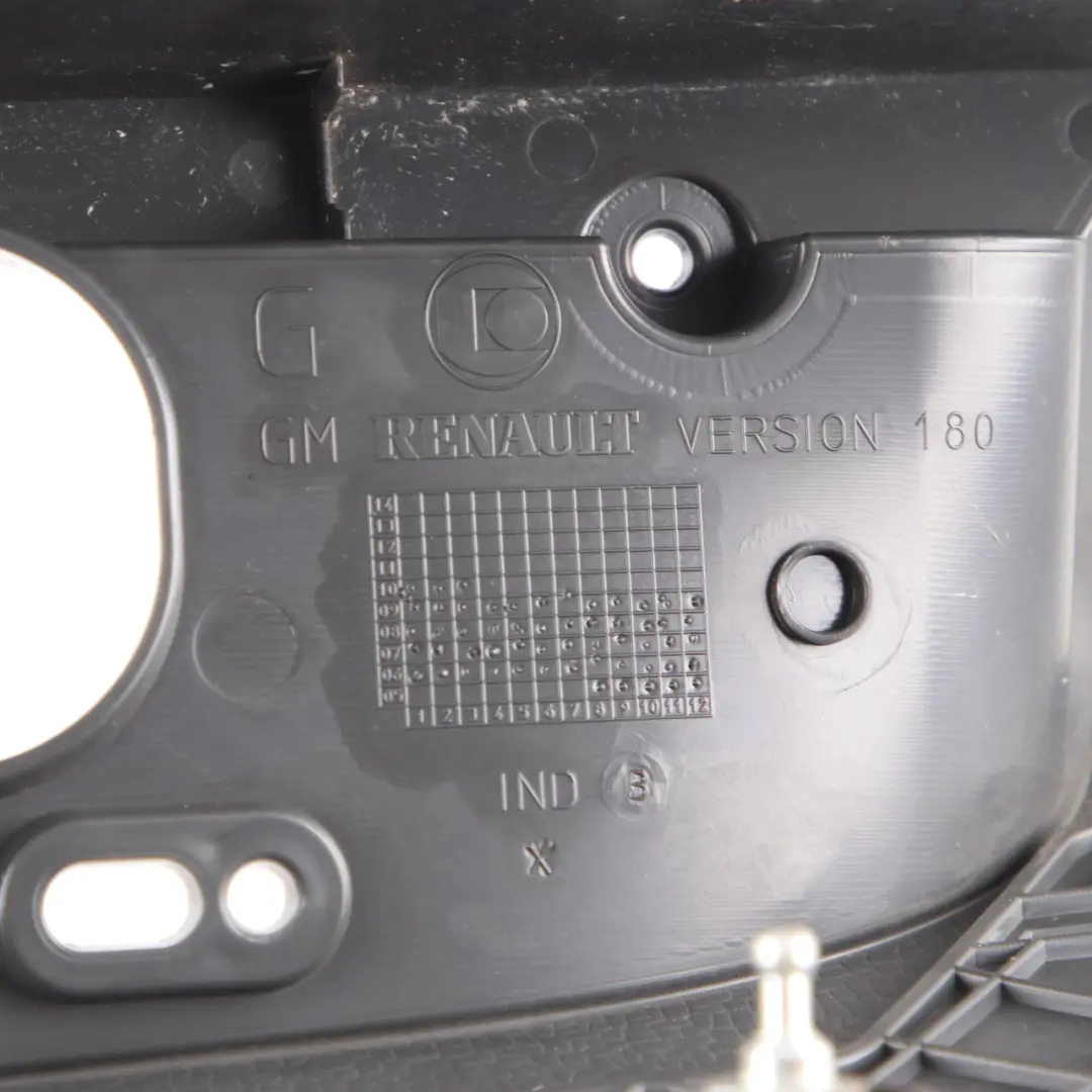 Left N/S Lamp Frame Trim Cover Silver to Vauxhall Vivaro B Renault Trafic Rear with Part number 93857713 Vauxhall Vivaro B Renault Trafic Rear Left N/S Lamp Frame Trim Cover Silver - SKU 93857713 - Part number 93857713