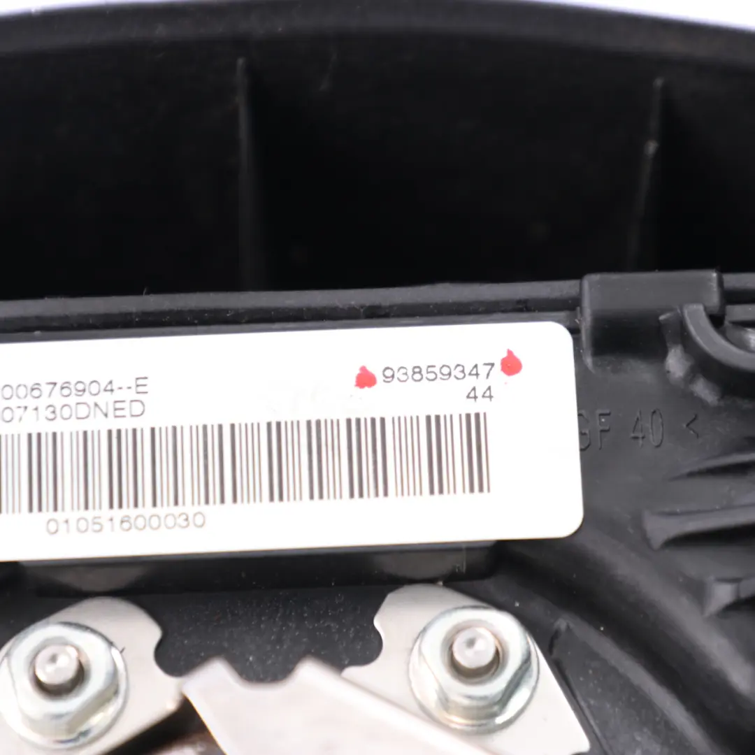 Steering Wheel Air Bag Driver Module Airbag to Vauxhall Vivaro A with Part number 93859347 Vauxhall Vivaro A Steering Wheel Air Bag Driver Module Airbag - SKU 93859347 - Part number 93859347