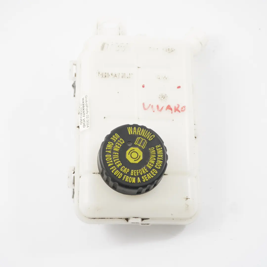 Bouchon du réservoir d'expansion du liquide frein DOT 4 pour Opel Vivaro B Renault à propos du numéro de pièce 93866108 Opel Vivaro B Renault Bouchon du réservoir d'expansion du liquide frein DOT 4 - SKU 93866108 - Numéro de pièce 93866108