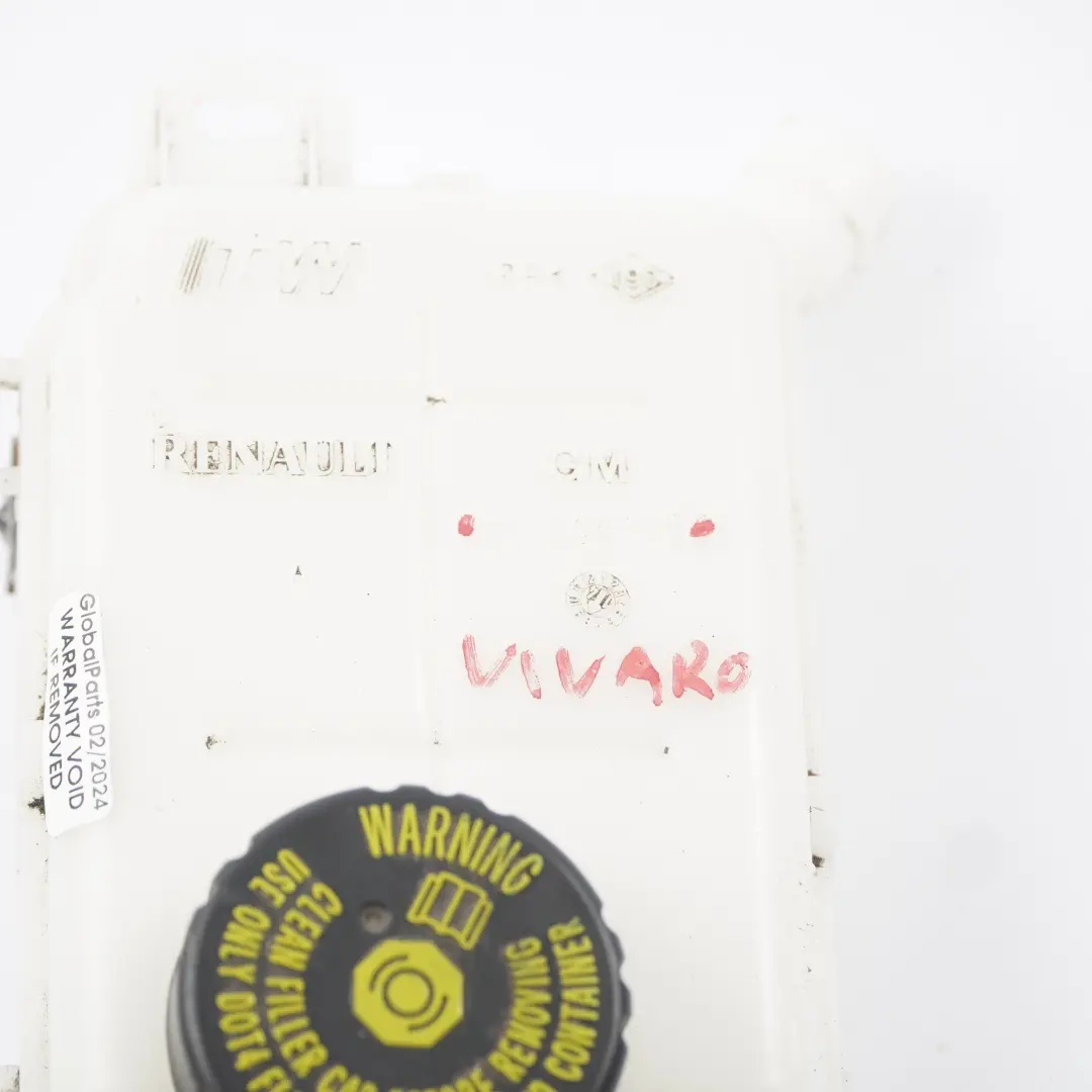 Bouchon du réservoir d'expansion du liquide frein DOT 4 pour Opel Vivaro B Renault à propos du numéro de pièce 93866108 Opel Vivaro B Renault Bouchon du réservoir d'expansion du liquide frein DOT 4 - SKU 93866108 - Numéro de pièce 93866108