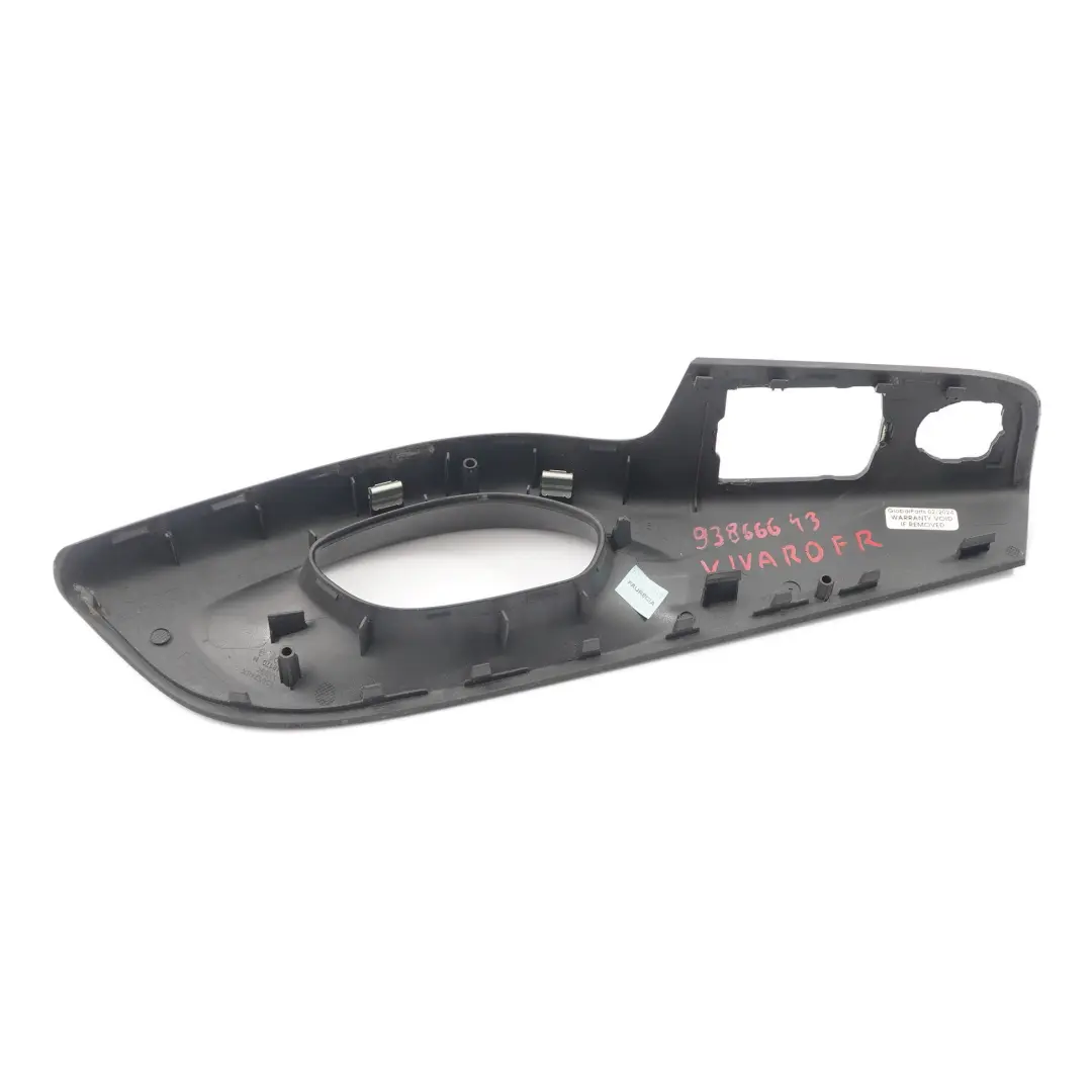  Housse de siège Opel Vivaro B Avant Droite Garniture des sièges Noir - SKU 93866643 - Numéro de pièce 93866643