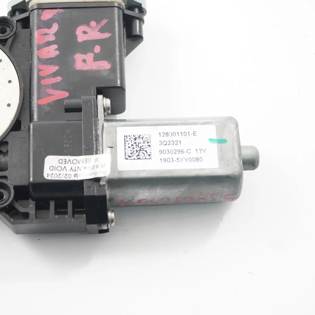 Vauxhall Vivaro B Window Lifter Motor Door Front Right O/S - SKU 93867656-1 - Part number 93867656