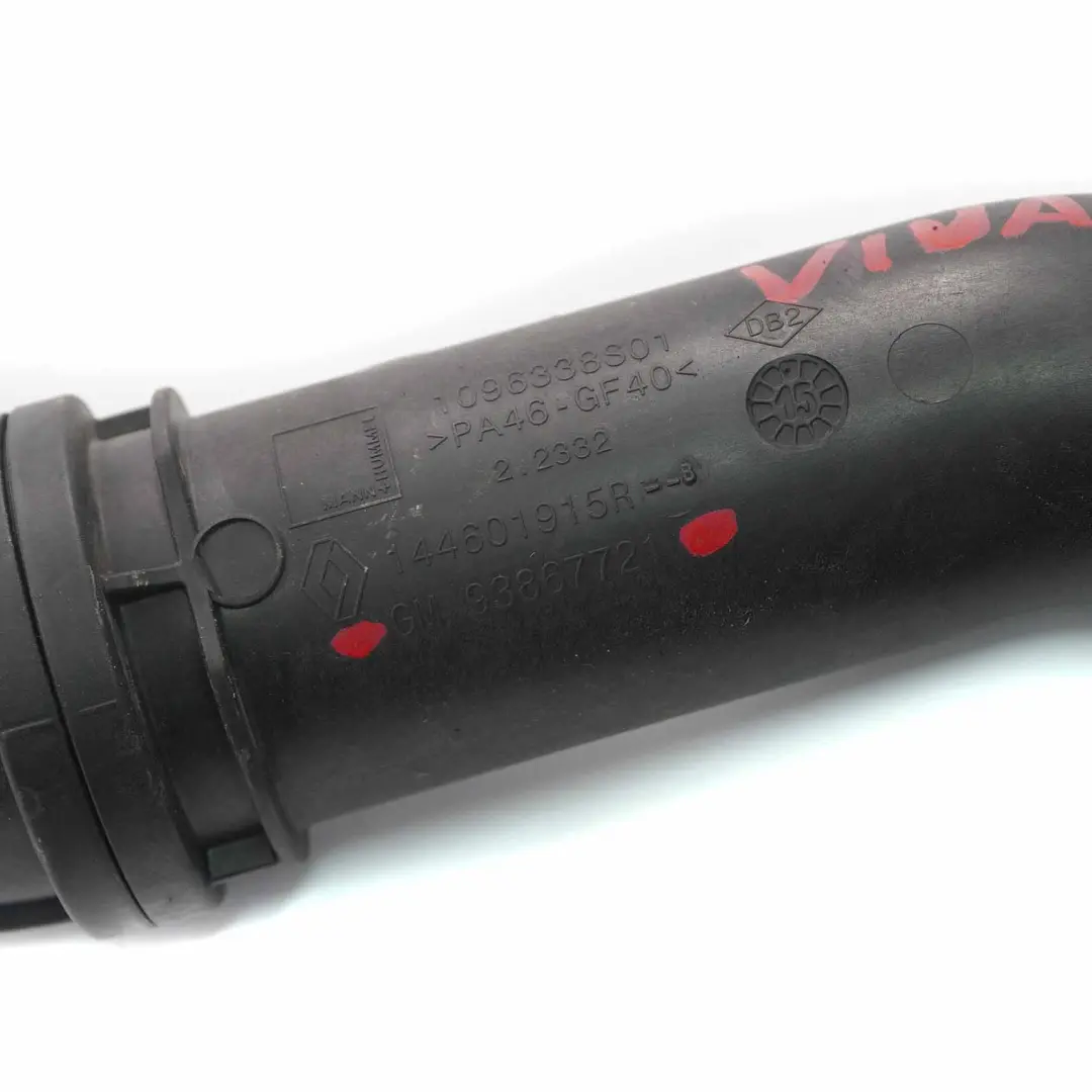 Air Intake Pipe Renault Trafic Vivaro 1.6 CDTI Turbo Intercooler Hose - SKU 93867721 - Part number 93867721