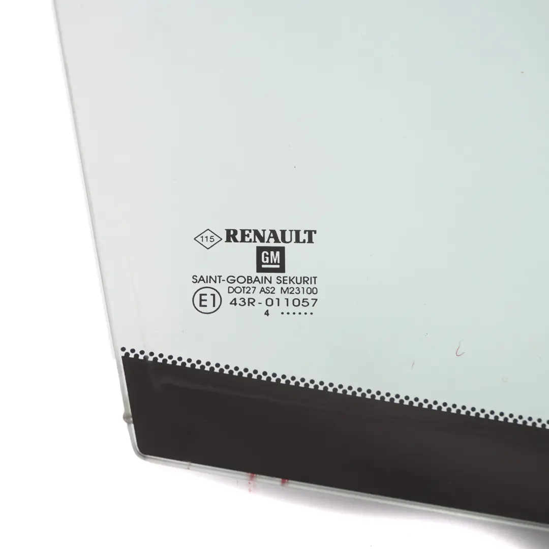 Renault Trafic 3 Vivaro B Window Quarter Glass Front Door Right O/S AS2 - SKU 93867824 - Part number 93867824