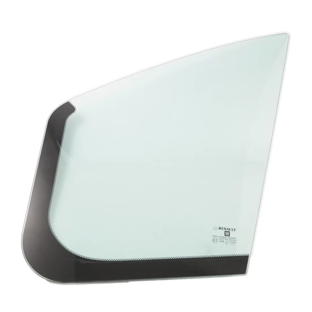 Window Quarter Glass Front Door Left N/S AS2 to Renault Trafic 3 Vivaro B with Part number 93867825 Renault Trafic 3 Vivaro B Window Quarter Glass Front Door Left N/S AS2 - SKU 93867825 - Part number 93867825