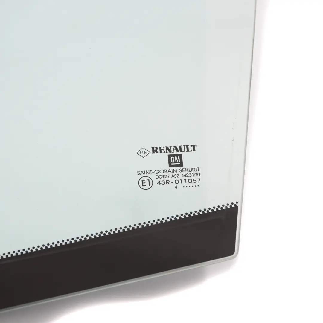 Quart de verre fenêtre Porte avant gauche AS2 pour Renault Trafic 3 Vivaro B à propos du numéro de pièce 93867825 Renault Trafic 3 Vivaro B Quart de verre fenêtre Porte avant gauche AS2 - SKU 93867825 - Numéro de pièce 93867825