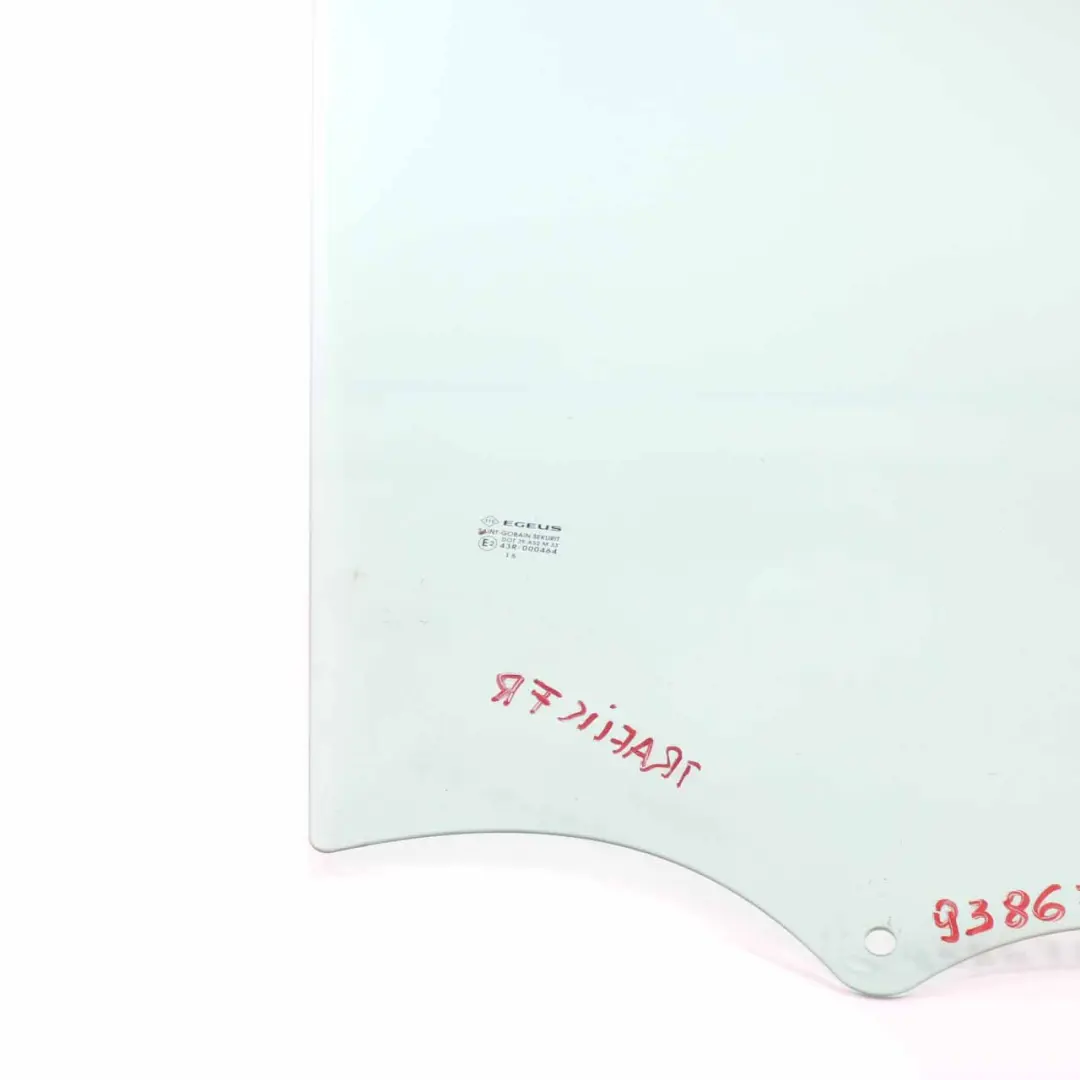 Cristal Puerta Delantera Derecha AS2 para Renault Trafic 3 Opel Vivaro B con número de pieza 93867826 Renault Trafic 3 Opel Vivaro B Cristal Puerta Delantera Derecha AS2 - SKU 93867826-1 - Número de pieza 93867826