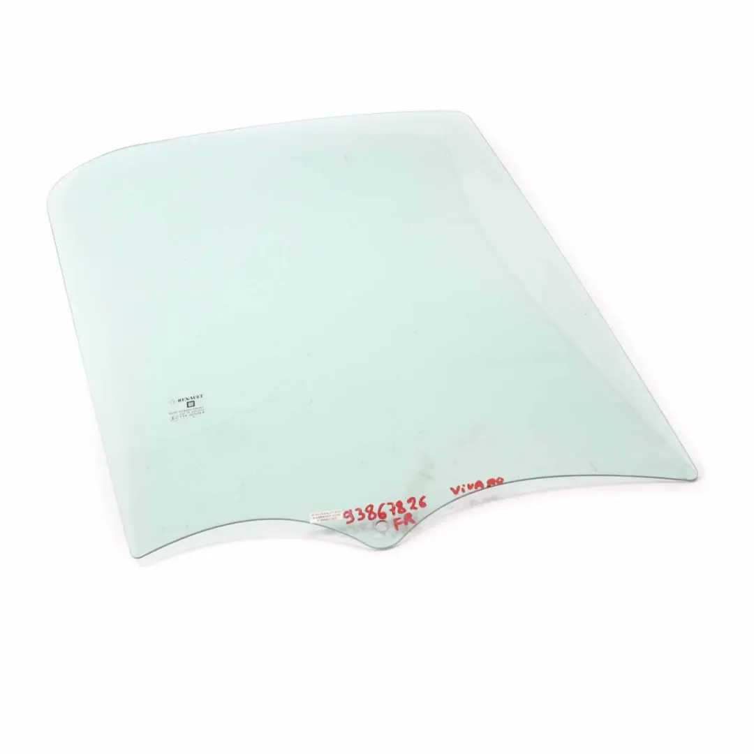 Vetro Porta Anteriore Destra AS2 per Renault Trafic Opel Vivaro con numero di parte 93867826 Renault Trafic Opel Vivaro Vetro Porta Anteriore Destra AS2 - SKU 93867826 - Numero di parte 93867826
