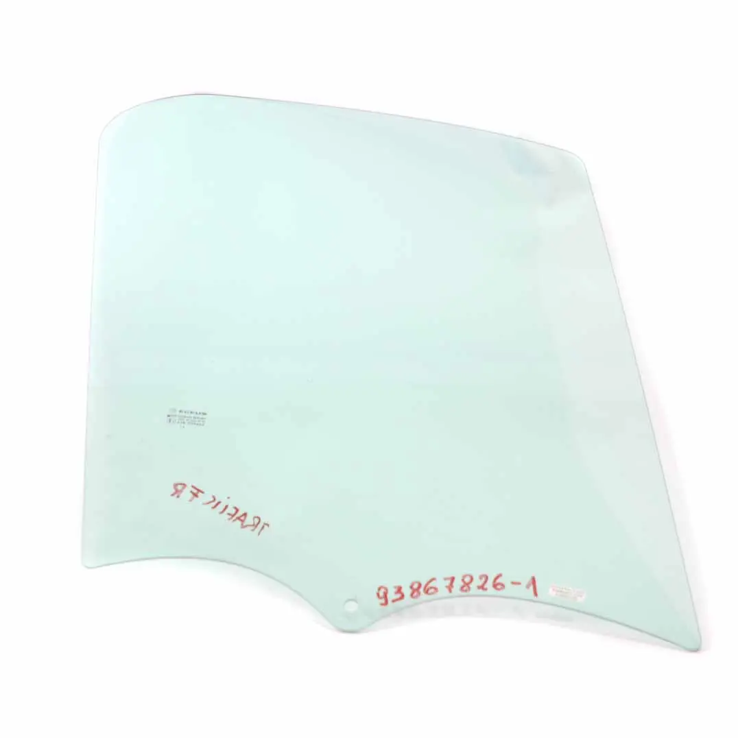 Window Glass Front Door Right O/S AS2 to Renault Trafic Opel Vivaro with Part number 93867826 Renault Trafic Opel Vivaro Window Glass Front Door Right O/S AS2 - SKU 93867826 - Part number 93867826