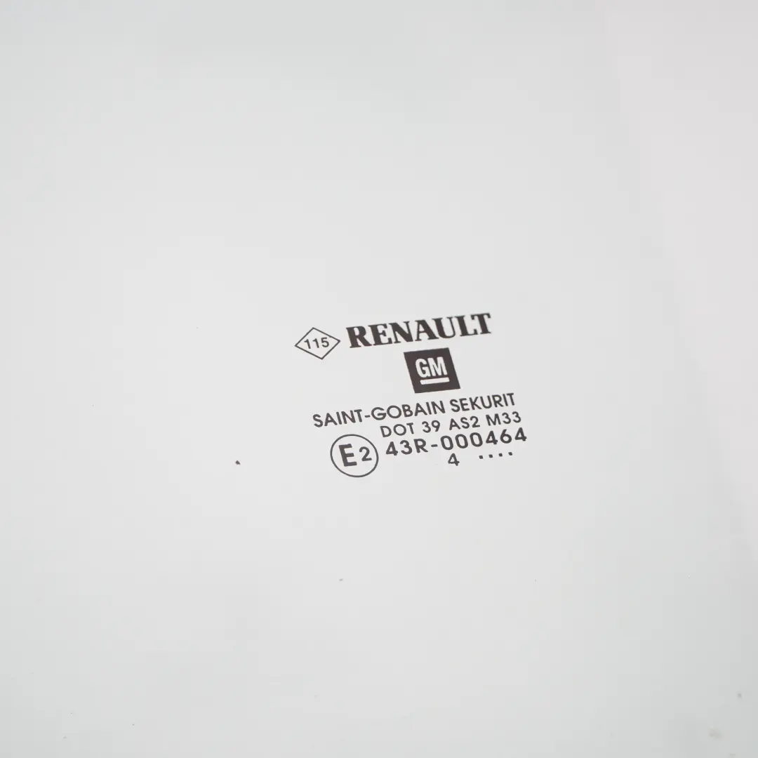 Window Glass Front Door Left N/S AS2 to Renault Trafic 3 Vivaro B with Part number 93867827 Renault Trafic 3 Vivaro B Window Glass Front Door Left N/S AS2 - SKU 93867827 - Part number 93867827