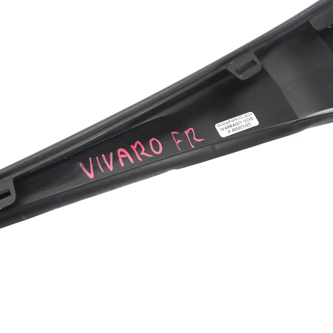 Windscreen Trim Front Right O/S Moulding Strip Primed to Vauxhall Opel Vivaro B with Part number 93867905 Vauxhall Opel Vivaro B Windscreen Trim Front Right O/S Moulding Strip Primed - SKU 93867905 - Part number 93867905