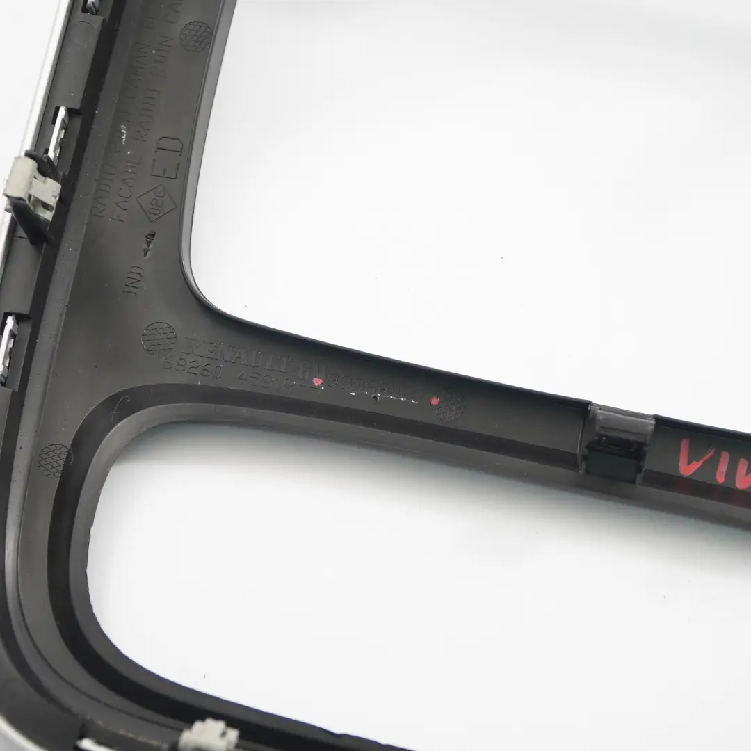 Vauxhall Vivaro B Head Unit Trim Cover Panel Dashboard Dash Frame Black - SKU 93868008 - Part number 93868008