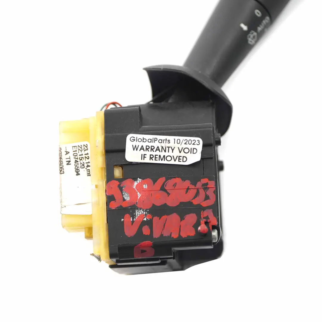 Steering Column Wiper Stalk Control Unit Switch to Vauxhall Vivaro B with Part number 93868053 Vauxhall Vivaro B Steering Column Wiper Stalk Control Unit Switch - SKU 93868053 - Part number 93868053
