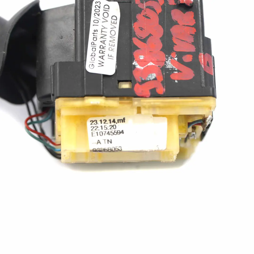 Opel Vivaro B Columna Limpiaparabrisas Unidad De Control Interruptor - SKU 93868053 - Número de pieza 93868053