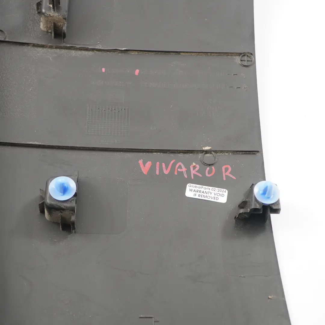 Covering Trim Panel Right O/S Column B Pillar Upper to Vauxhall Vivaro B with Part number 93868792 Vauxhall Vivaro B Covering Trim Panel Right O/S Column B Pillar Upper - SKU 93868792 - Part number 93868792